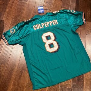 NWT Miami Dolphins Vintage Reebok Teal Daunte Culpepper Jersey #8 Size 54